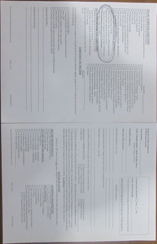 False arrest and civil rights violations at the Maricopa County Courthouse by  security guard Conrad Chavez and Maricopa County Sheriff Brotherton, who is bage number  1287 on Thursday, December 17, 2015 and Friday, Decemeber 18, 2015 at the Maricopa County Court House in downtown Phoenix