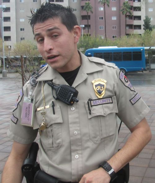 False arrest on Thursday, January 7, 2016 at Valley Metro Tempe Transit Center by  rent-a-cop Aldo Nunez Bicycle Cellar, Revo Bar, Tea 2 Go, Revo Pizza Bar, Cistrine  ,200 E 5th Street, 200 East 5th Street, 85281   